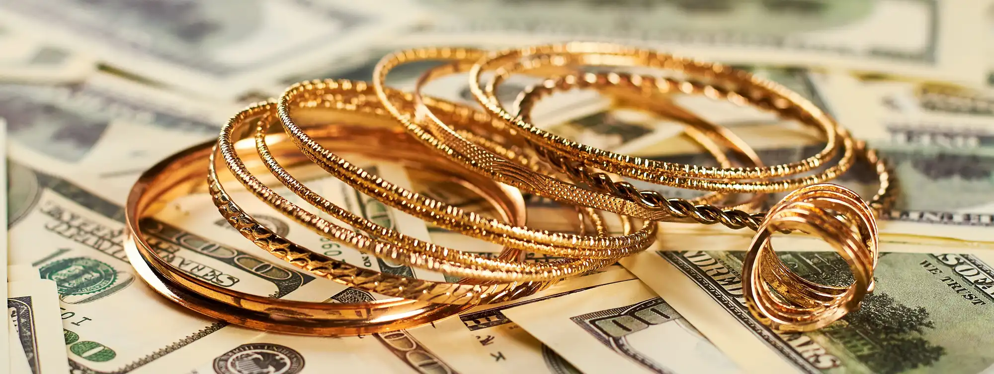 Jewelry and cash